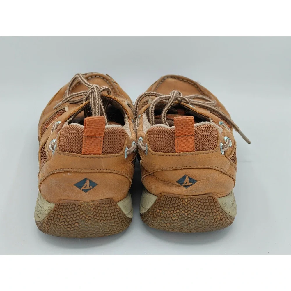 Sperry Top-Sider Sea Kite Sport Moc Mens 11.5 Tan Leather Mesh Boat Shoes